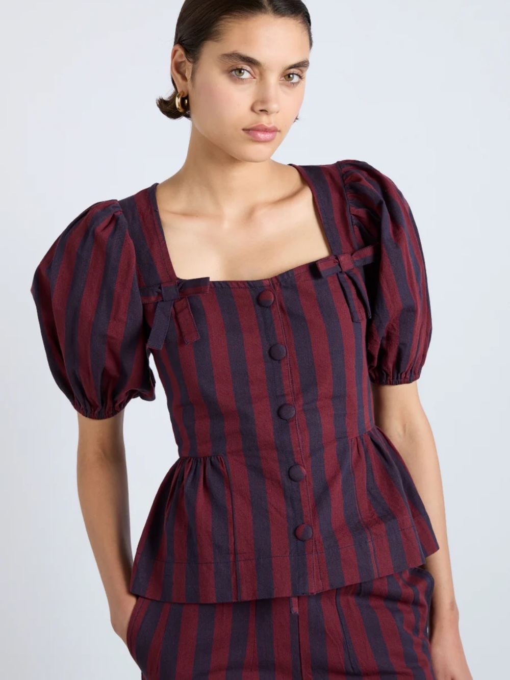 Damson Madder Stripe Harriet Blouse
